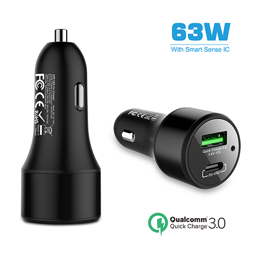 USB C Car Charger PD 45W